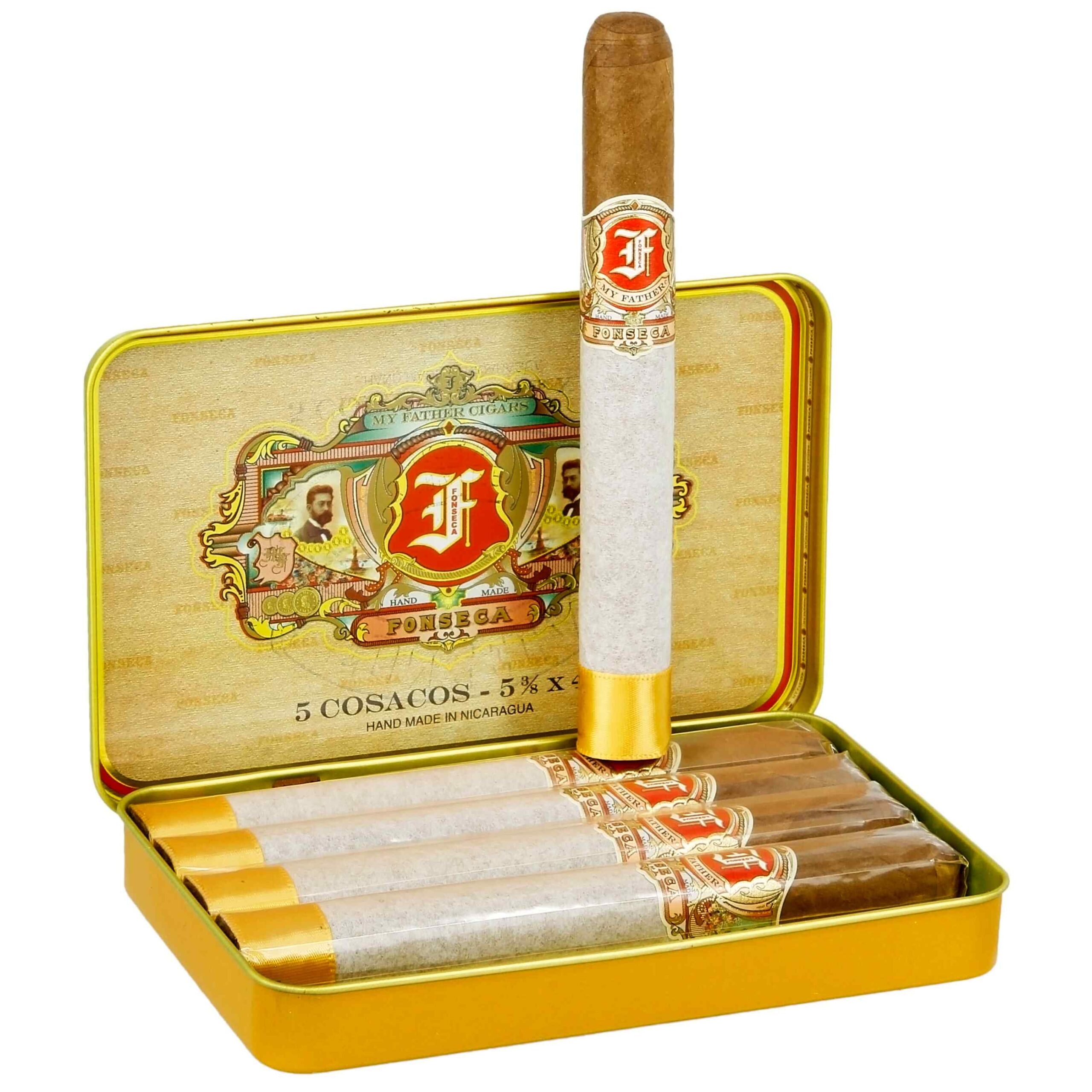 boite en metal de 5 cigares Fonseca Cosacos